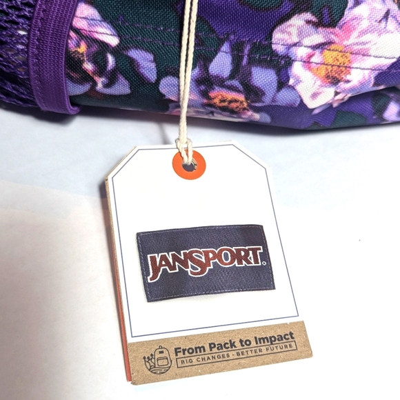 JanSport Union Pack in Purple Petals - Picture 9 of 13